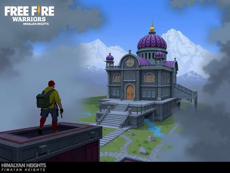 Concept art for Free Fire Warriors Himalayan Heights map